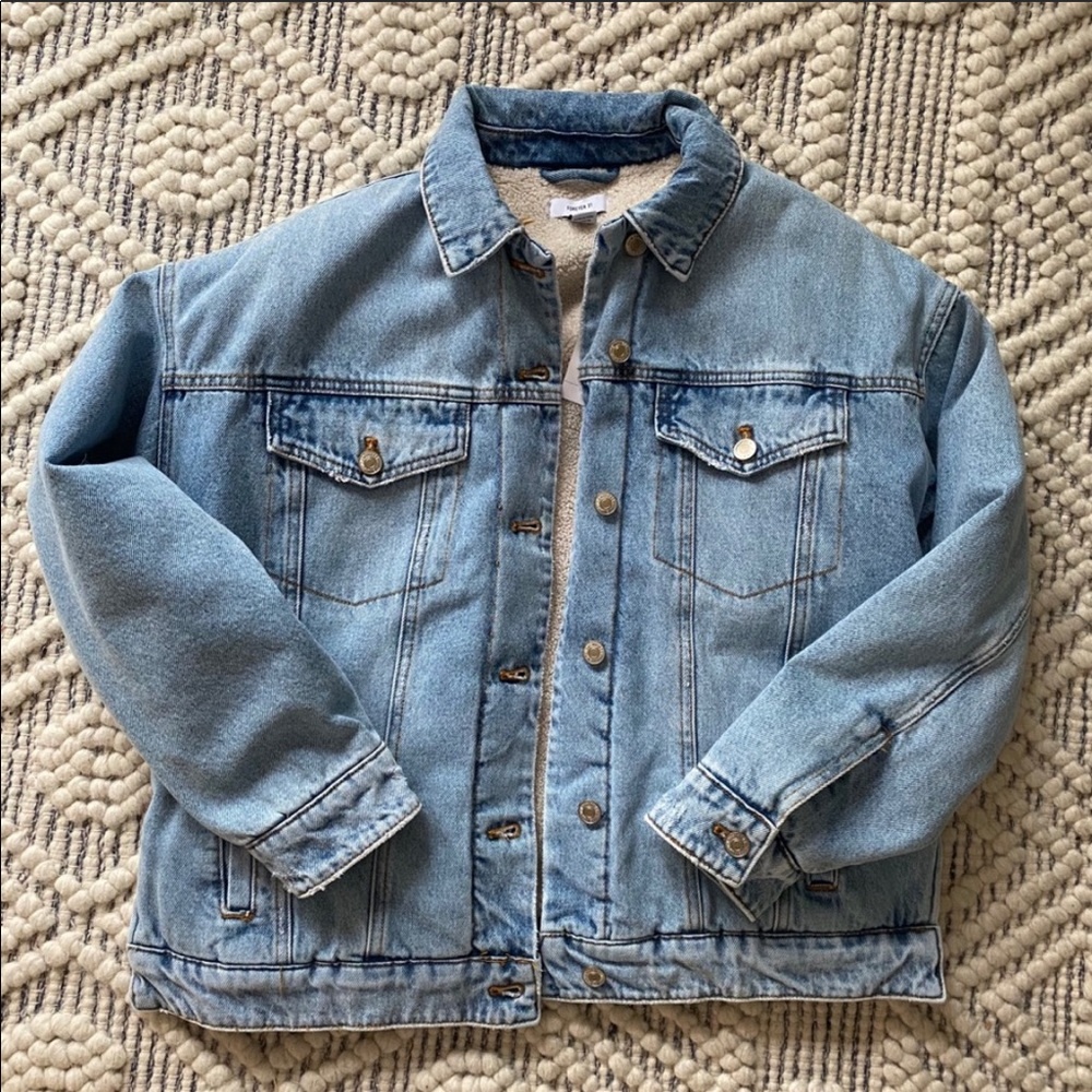 Sherpa denim jacket